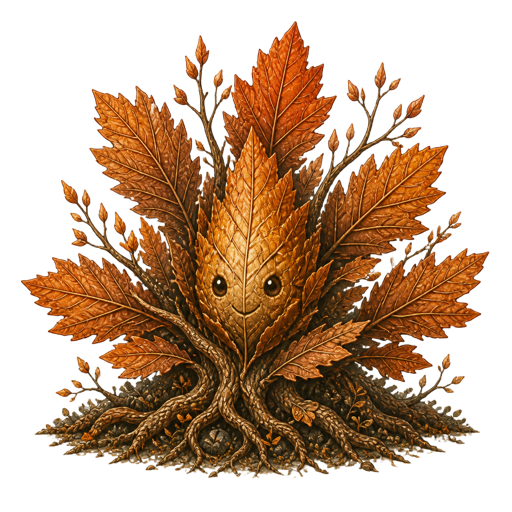 Ember, the energetic and direct autumn-leaf companion
